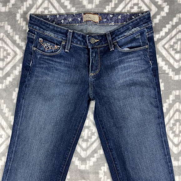 Paige Jeans 28x33" Bootcut Embroidered Benedict Canyon Classic Low Rise Y2K USA - Picture 2 of 11